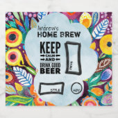 Aangepaste kleurrijke Art Home Bierflesetiketten B Bier Etiket (Enkel label)