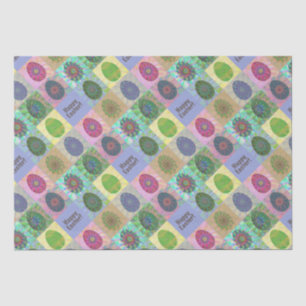 Aangepaste Kleurrijke Eieren Abstract Patroon Pase Tissuepapier