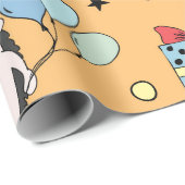 Aangepaste kleurrijke Kind verjaardag Cadeaupapier (Rol Hoek)