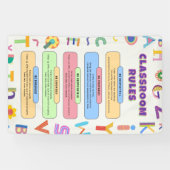 Aangepaste kleurrijke klassikale regels van de ler spandoek (Horizontaal)