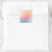 Aangepaste Kleurrijke Lege Sjabloon Rood Roze Blau Vierkante Sticker (Tas)