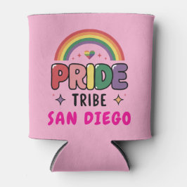 Aangepaste Kleurrijke LGBTQ + Rainbow Pride Tribe Blikjeskoeler