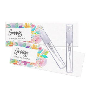 Aangepaste kleurrijke parfum tester mini visitekaartje