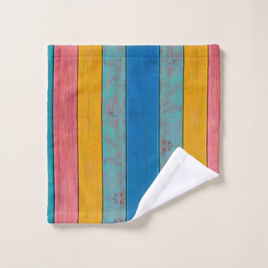 Aangepaste kleurrijke strand Rustige washanddoekse Bad Handdoek (Wasdoekje)