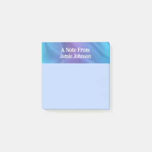 Aangepaste kleurstof zwaait Paarse blauwe notities Post-it® Notes