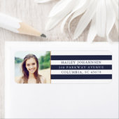 Aangepaste kleurstrepen Foto Retouradres Labels (Insitu)