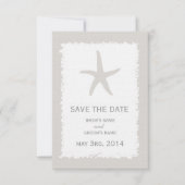 Aangepaste kleurstrook-stropdas bespaart datum save the date (Voorkant)