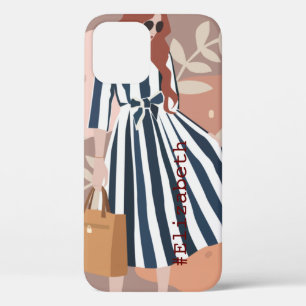 Aangepaste kleurtrend voor elegante waterverf 2022 iPhone 12 pro hoesje