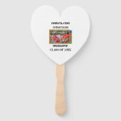 Aangepaste kleuterschool afstuderen krijbordfoto handwaaier (Voorkant)