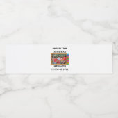 Aangepaste kleuterschool afstuderen krijbordfoto waterfles etiket (Enkel label)