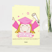 Aangepaste kleuterschool / kleuterschool meisje Af Kaart (Achterkant)