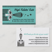 Aangepaste kleutervliegende whisky 5 sterren kokse visitekaartje (Voorkant / Achterkant)