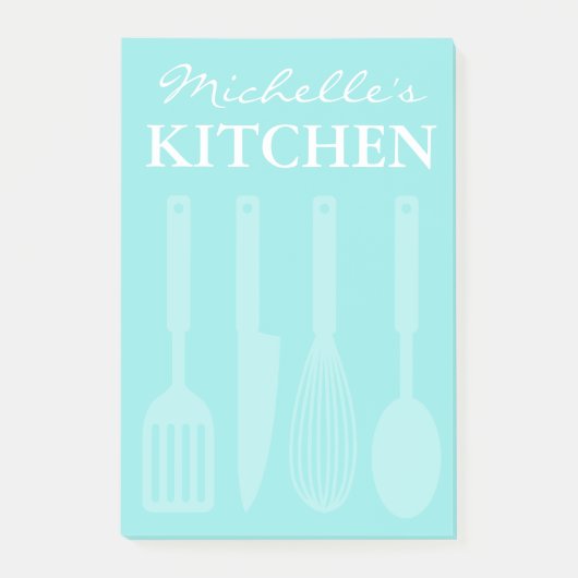 Aangepaste kleverige noten met keukengerei post-it® notes (Voorkant)