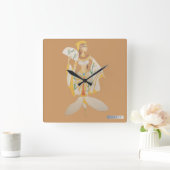 AANGEPASTE KLOK- GODIN#2 VIERKANTE KLOK (Huis)