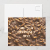 Aangepaste Klompige Chocolade Aangepaste Tekst Briefkaart (Voorkant / Achterkant)