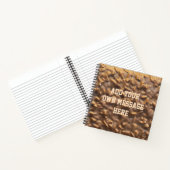Aangepaste Klompige Chocolade Aangepaste Tekst Notitieboek (Binnen)