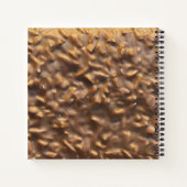 Aangepaste Klompige Chocolade Aangepaste Tekst Notitieboek (Achterkant)