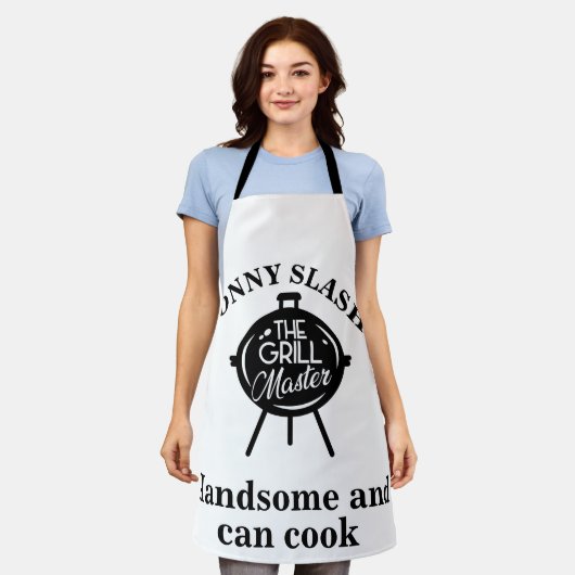 Aangepaste knap en kan aangepaste Schort koken (Gedragen)