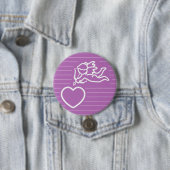 Aangepaste knop Cupid Strikes Ronde Button 7,6 Cm (In situ)