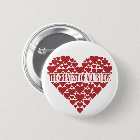 Aangepaste knop hart ronde button 5,7 cm (Voorkant /achterkant)