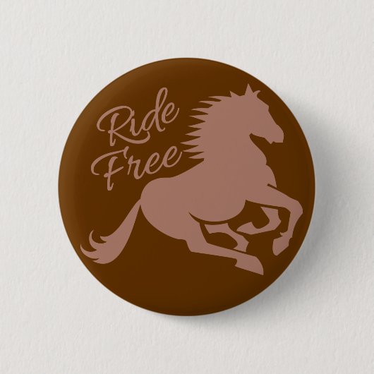 Aangepaste knop Ride Free Ronde Button 5,7 Cm (Voorkant)