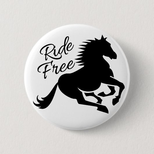 Aangepaste knop Ride Free Ronde Button 5,7 Cm (Voorkant)
