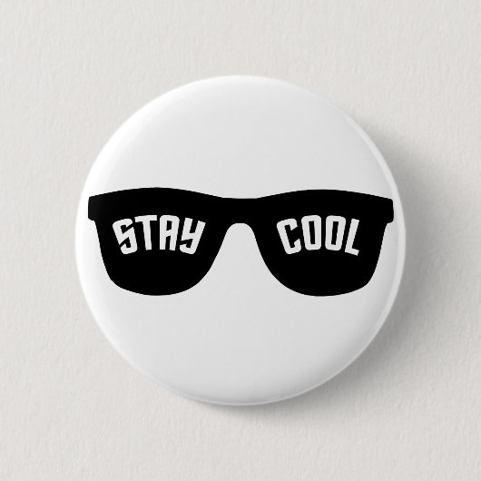 Aangepaste knop STAY COOL Ronde Button 5,7 Cm (Voorkant)