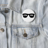 Aangepaste knop STAY COOL Ronde Button 5,7 Cm (In situ)