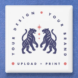 Aangepaste knop van 2" | Ontwerp uploaden vierkant Vierkante Button 5,1 Cm