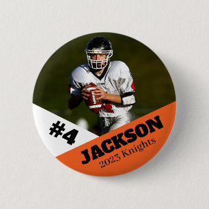 Aangepaste knop voor fotosporten / football speld ronde button 5,7 cm
