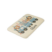 Aangepaste knuffeldieren op de trein badmat (Gekanteld)