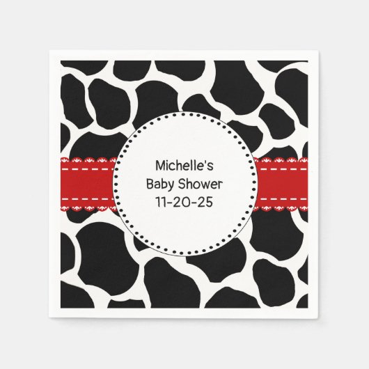 Aangepaste Koe — Papier servetten afdrukken (Voorkant)