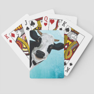 Aangepaste koeienfoto pokerkaarten