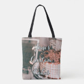 Aangepaste koekjes Canvas tas deorteren (Achterkant)