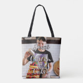 Aangepaste koekjes Canvas tas deorteren (Achterkant)