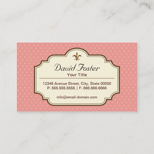 Aangepaste koekjes en koekjes dessert Bakery Store Visitekaartje (Achterkant)