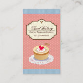 Aangepaste koekjes- en koekjesdessert visitekaartje (Voorkant)