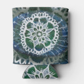 Aangepaste Koelbox Blue Mandala Edelweiss Blikjeskoeler (Achterkant)
