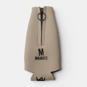 Aangepaste koelbox met zwarte olifant flesjeskoeler (Achterkant)