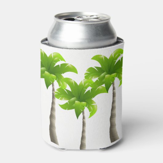 Aangepaste Koelbox palmbomen Blikjeskoeler (Blikje Voorkant)