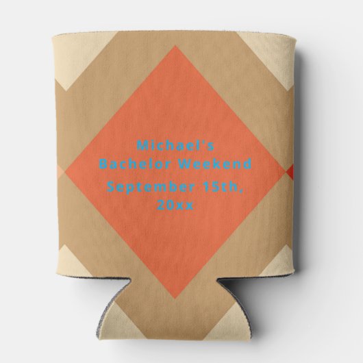 Aangepaste Koelbox Retro | Bachelor Weekend Blikjeskoeler (Achterkant)