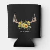 Aangepaste Koelbox voor Rustic Wedding Sunflower Blikjeskoeler (Achterkant)