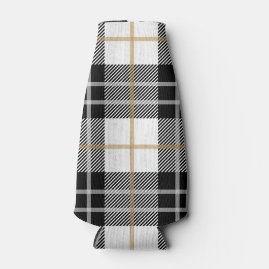 Aangepaste Koelbox voor zwart-wit geplakt papier Flesjeskoeler (Voorkant)