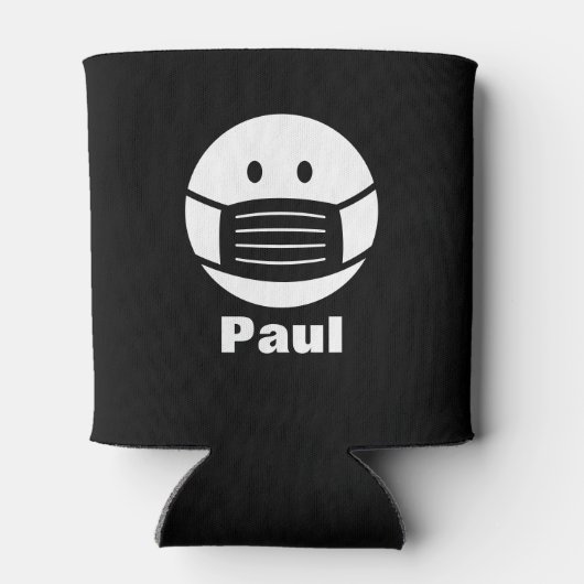 Aangepaste koelboxxen met covid gezichtsmasker ico blikjeskoeler (Achterkant)