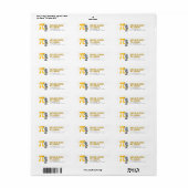 Aangepaste koele astronaut schildering Pi symbool Etiket (Full Sheet)