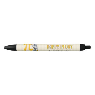 Aangepaste koele astronaut schildering Pi symbool Zwarte Inkt Pen