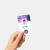 Aangepaste koele holografische naamplaatjes voor w badge (Handheld)