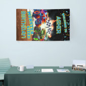 Aangepaste koele monstertruck jongens verjaardag spandoek (Beurs)