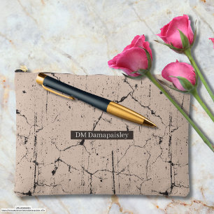 Aangepaste koele schors achtergrond houten kunstwe etui