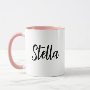 Aangepaste Koffie Mok met Tekst Aangepaste Grote P